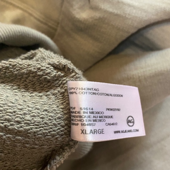 AG Adriano Goldschmied puffsleeve yoke sweatshirt.** Sz XL** - Picture 16 of 16